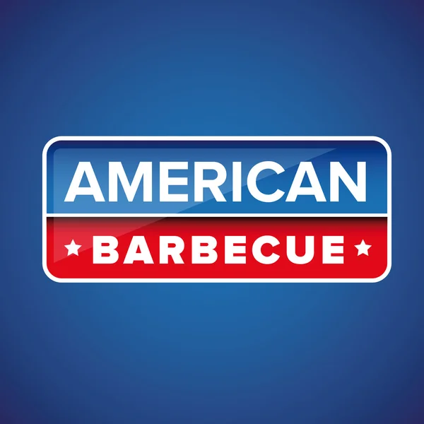 Amerikansk Barbecue tecken vektor — Stock vektor