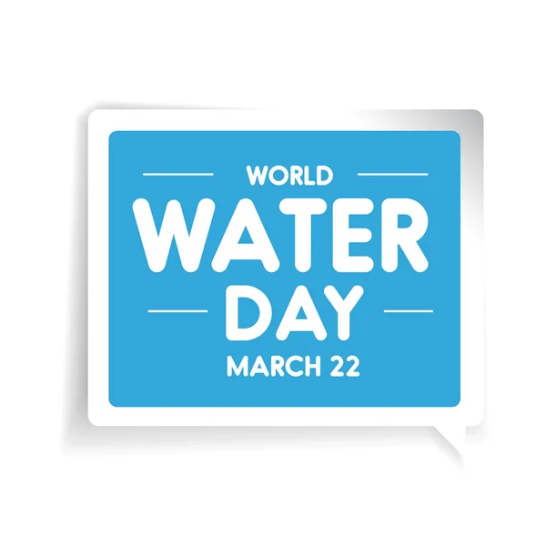 世界水の日ベクター — ストックベクタ