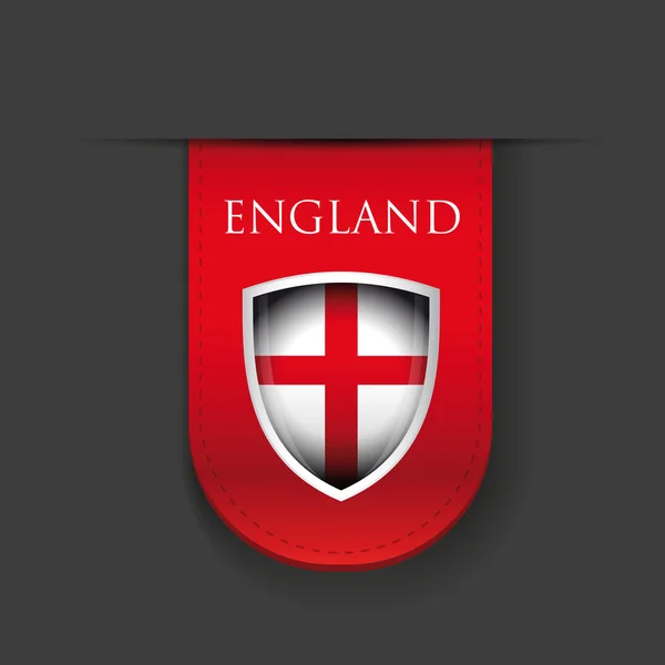 England flag schildband — Stockvektor