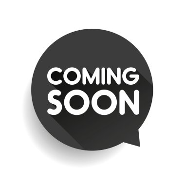 Etiket vektör gri coming soon
