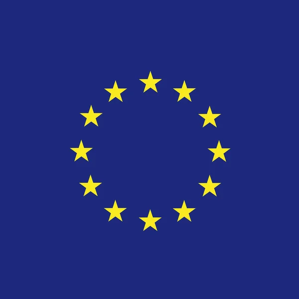 Vecteur du drapeau européen (UE) — Image vectorielle