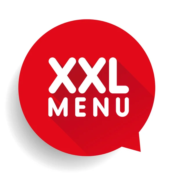 XXL Menu label sticker vector — Stock Vector