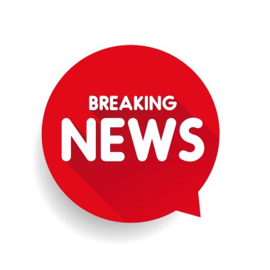 Son dakika haber simge etiketi vektör