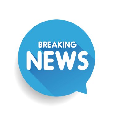 Son dakika haber simge etiketi vektör