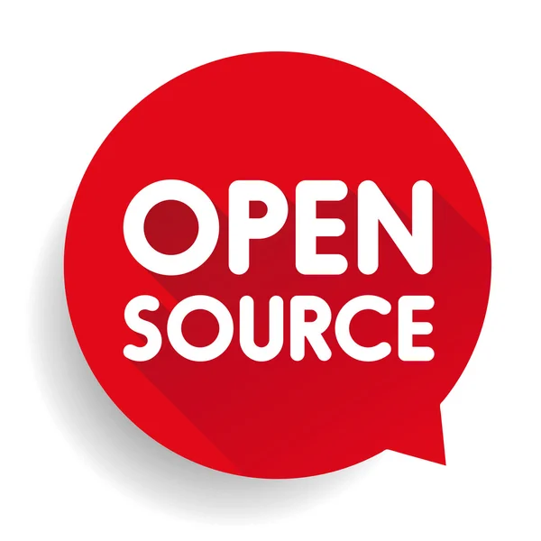 Open Source bouton vecteur — Image vectorielle