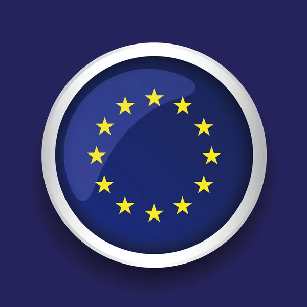 Vecteur du drapeau européen (UE) — Image vectorielle