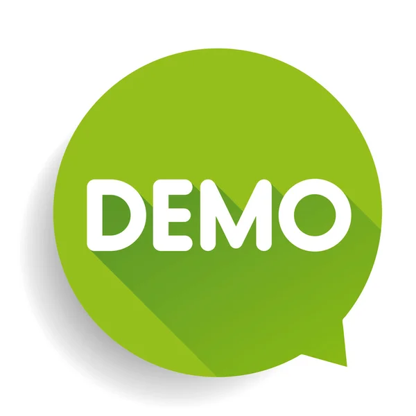 Demo button vector — Stock Vector