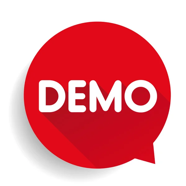 Demo button vector — Stock Vector