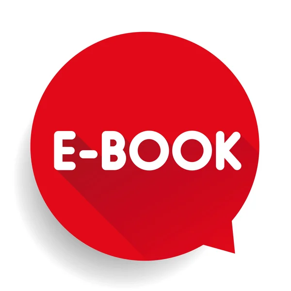Sinal de Ebook vetor llabel — Vetor de Stock