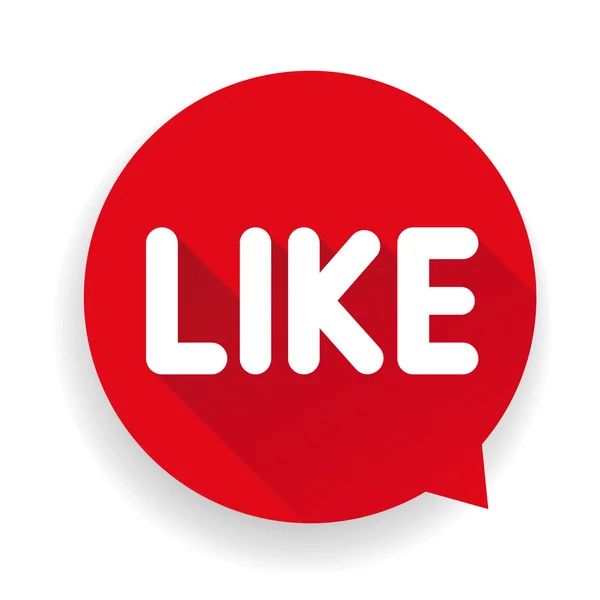 Like button vector sign — Stock Vector