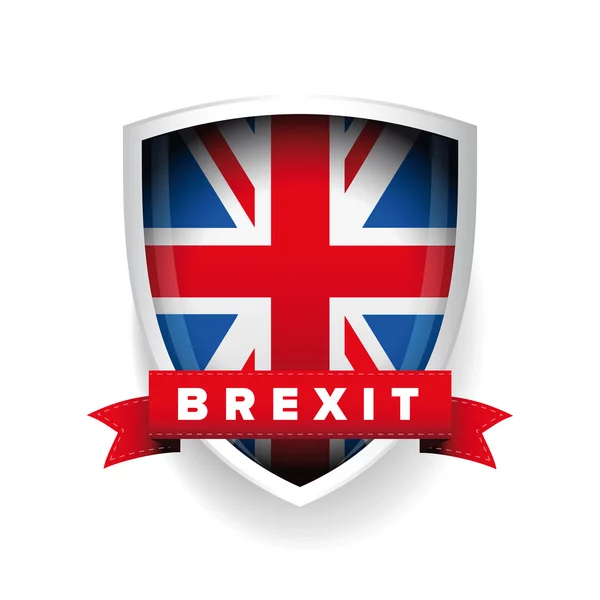 Brexit sinal UK bandeira vetor — Vetor de Stock