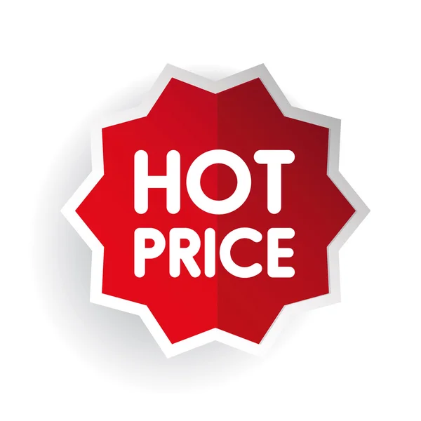 Hot Price sticker vector — Stock Vector