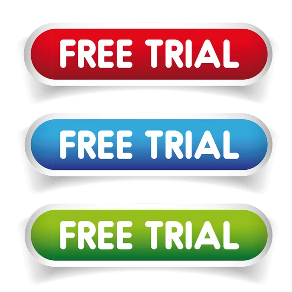 Кнопка Free Trial Vector — стоковый вектор