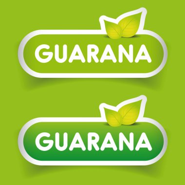 Guarana işareti etiket vektör