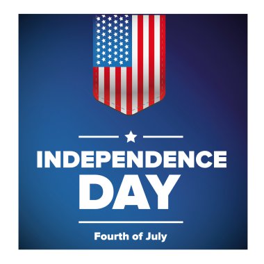 Bağımsızlık günü ABD bayrağı vektör ile
