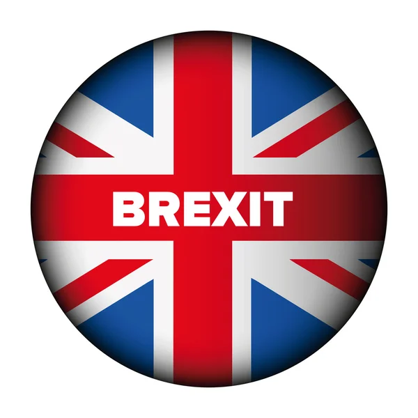 Egyesült Királyság (Uk) jelző gomb jel Brexit — Stock Vector