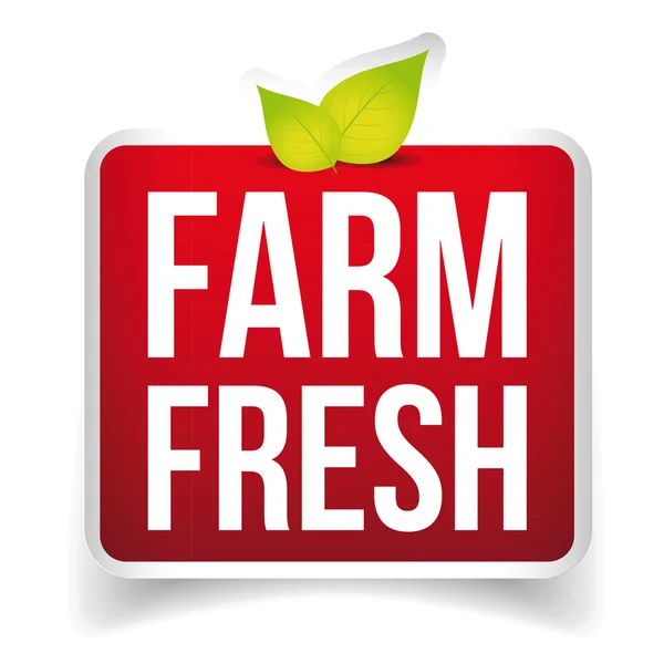 Fresh Farm label vector — Stock Vector