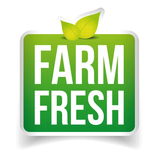 Fresh Farm label vector — Stock Vector