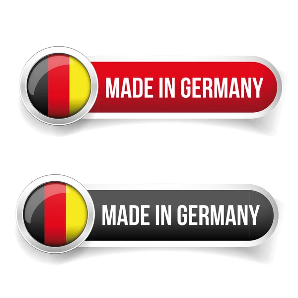 Made in Germany button vector — Stock Vector
