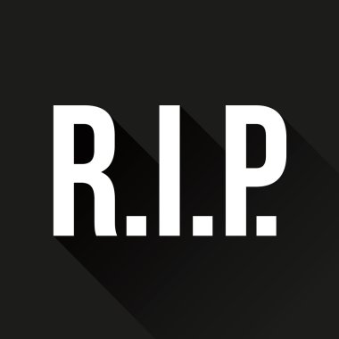 R.I.P. dinlenme barış işareti vektör