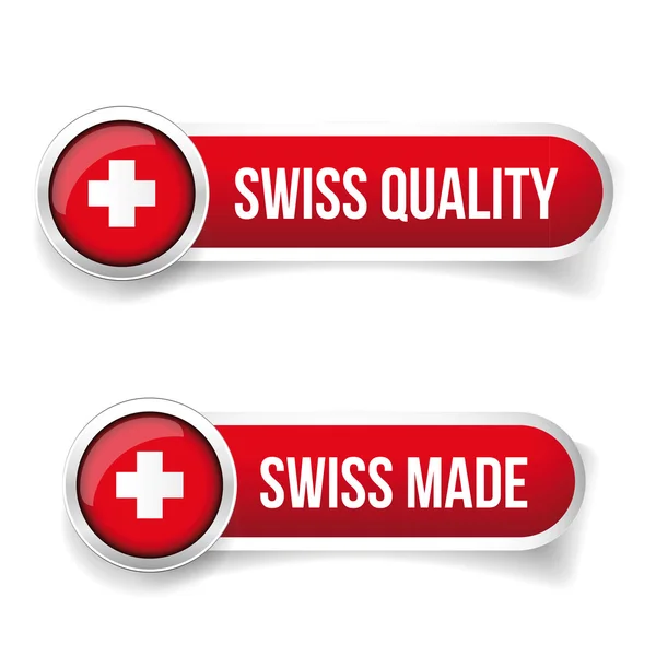 Feito na Suíça. Feito na Suíça — Vetor de Stock