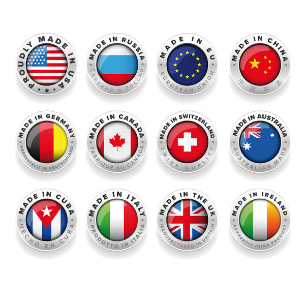 Made in Usa, Eu, China, Russia, Germany, Canada etc.