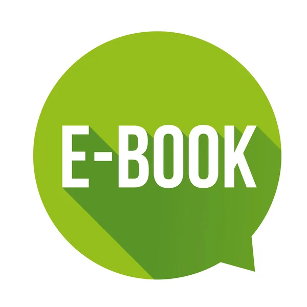 E-Book σημάδι εικονίδιο πράσινο διάνυσμα — Διανυσματικό Αρχείο