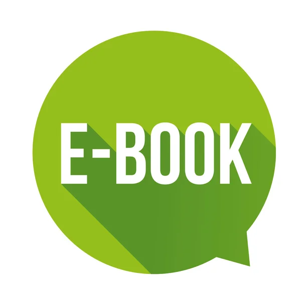 E-Book sign icon green vector — Stock Vector