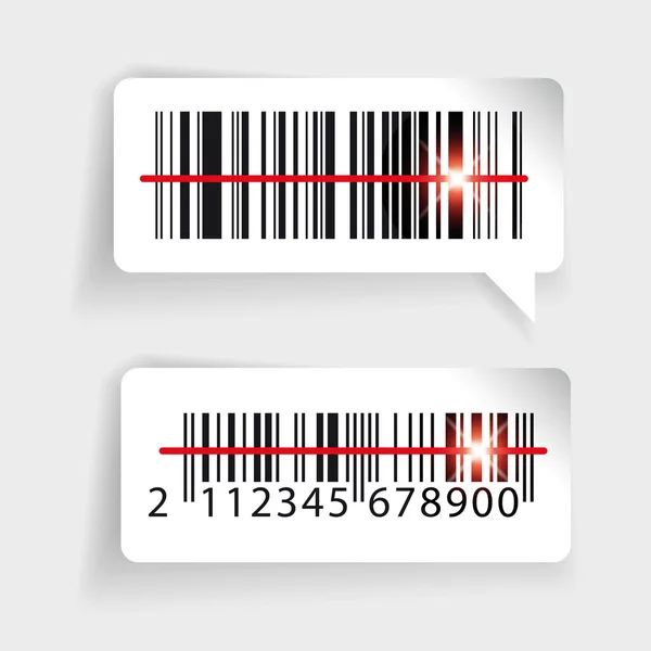 Barcode pictogram etiket vector — Stockvector