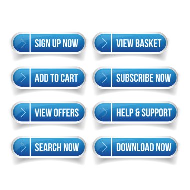 Arama eylem düğmeleri vektör