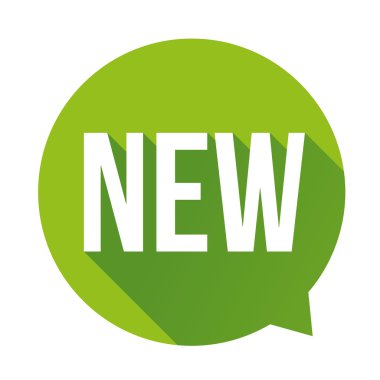 Yeni etiket konuşma balonu yeşil