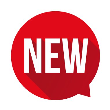 Yeni etiket konuşma balonu kırmızı