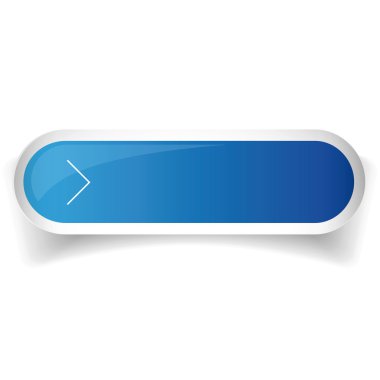 Düğme vektör bar mavi parlak web