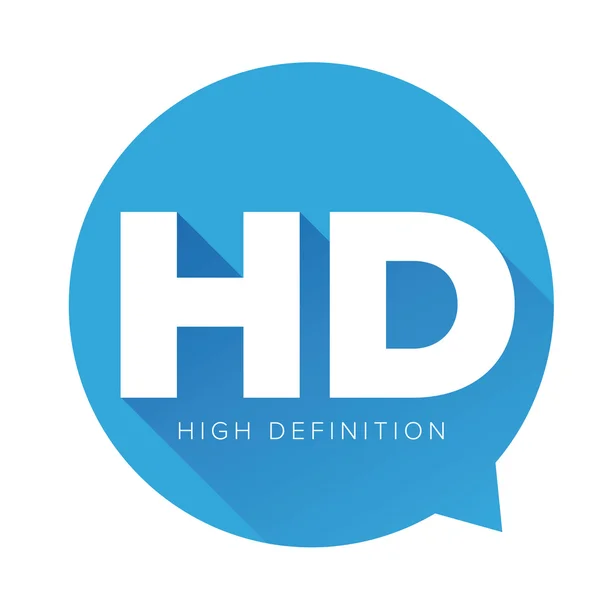 Przycisku HD - High Definition wektor — Wektor stockowy