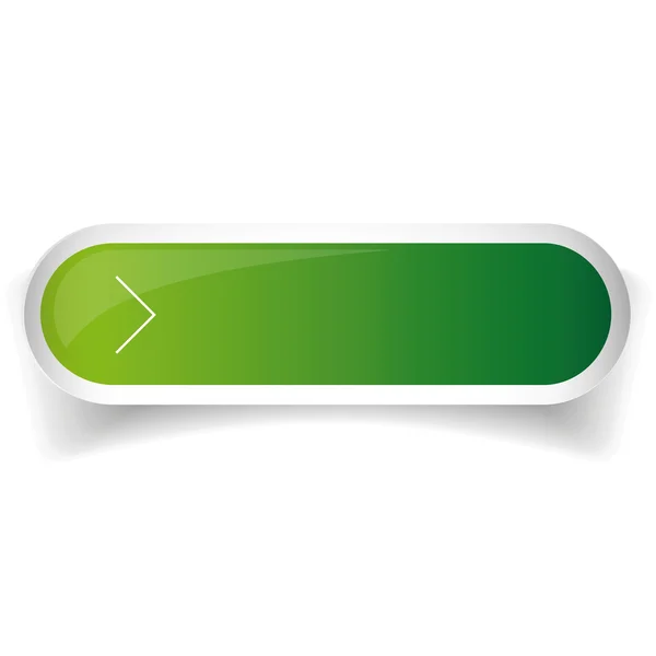 Groen glanzend web bar knop vector — Stockvector