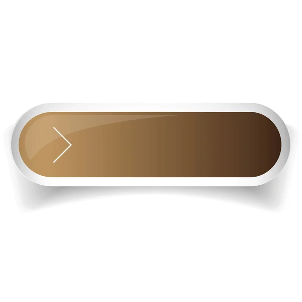 Kahverengi parlak web düğme vektör bar — Stok Vektör