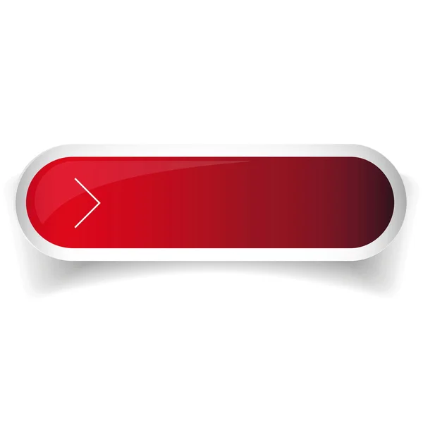 Piros fényes web gomb vektor bar — Stock Vector