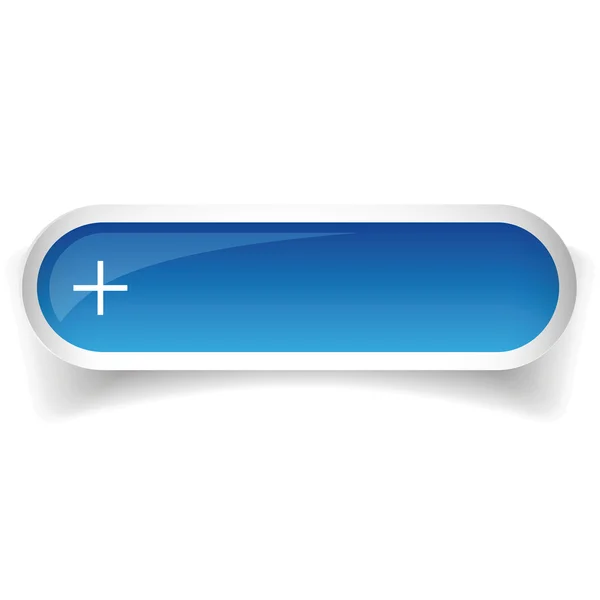 Blauw glanzend web bar knop vector — Stockvector