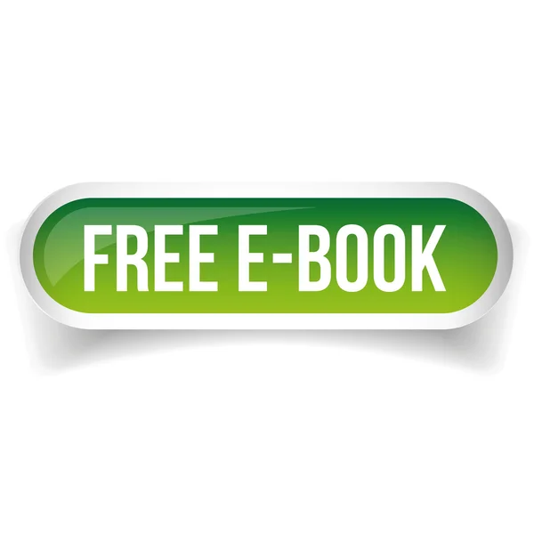 Vector de botón de libro electrónico gratuito — Vector de stock