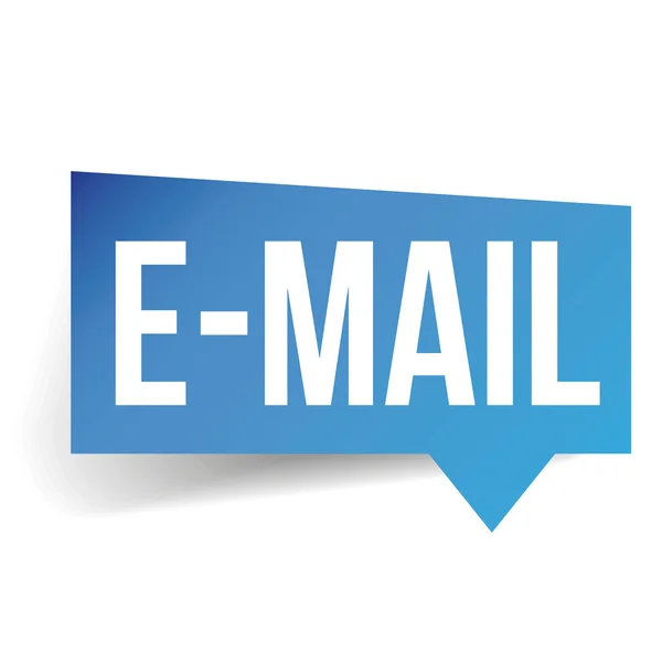 E-Mail-Etikett Sprechblase — Stockvektor