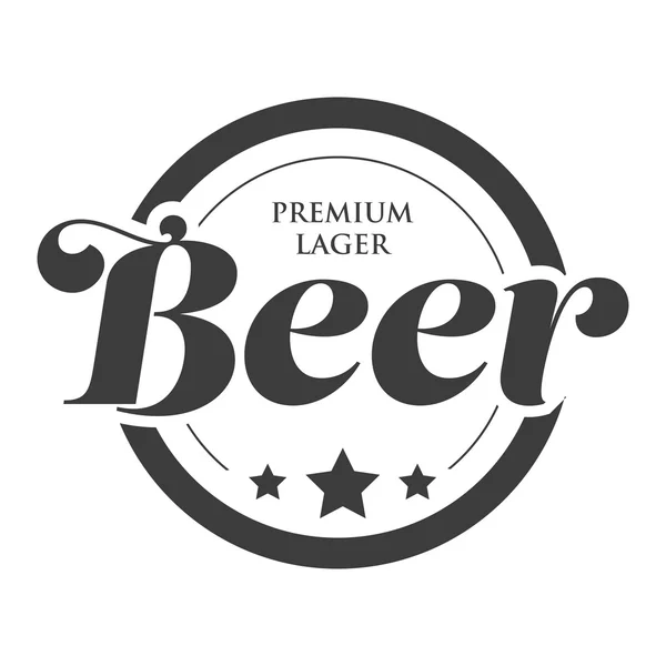 Sello de logotipo de cerveza Vintage — Vector de stock