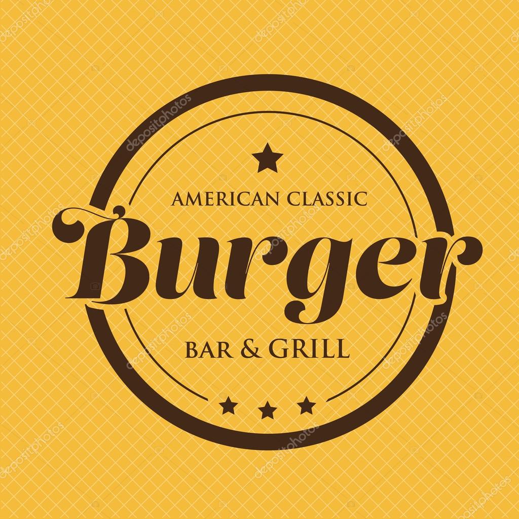 Burger Bar and Grill - American Classic stamp