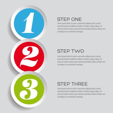 bir iki üç - vektör ilerleme adımları