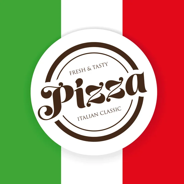 Styl Vintage Italian Pizza stempel — Wektor stockowy