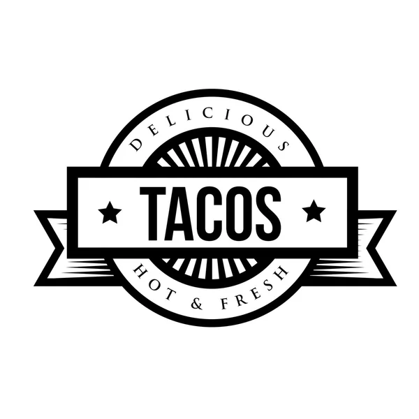 Taco's Vintage stempel vector — Stockvector