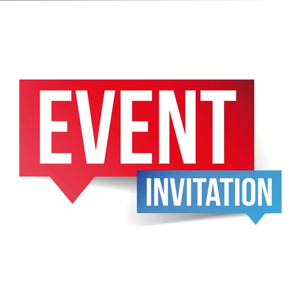 Event Invitation label sign — Stock Vector