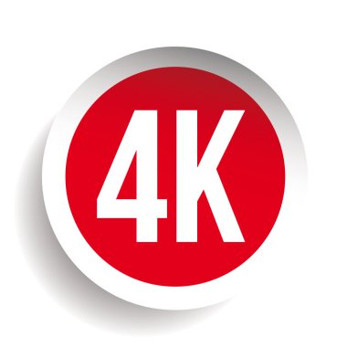 4 k ultra Hd Icon - yüksek çözünürlüklü vektör