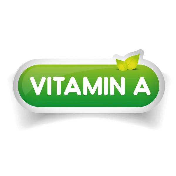 Vitamine A label vector — Stockvector