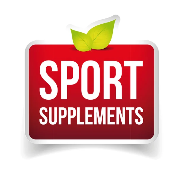 Sport Supplements vector sign — Stock Vector