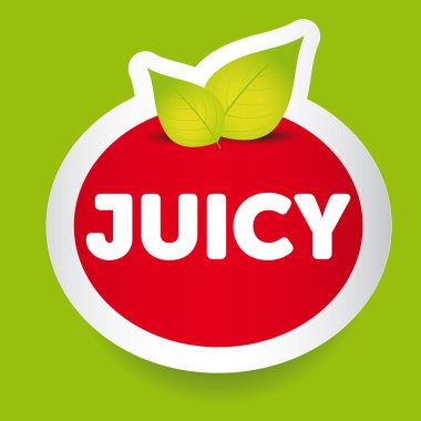 Sulu gıda etiketi vektör